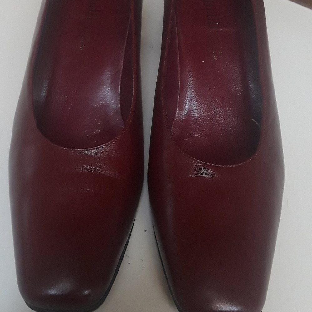 Red Leather Pumps